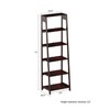 Hastings Home Hastings Home 5-Tier Freestanding Bookcase, Brown 120289JAN